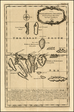 South America and Pacific Map By Emanuel Bowen