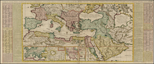 Europe, Ukraine, Turkey, Mediterranean, Central Asia & Caucasus, Middle East, Holy Land, Turkey & Asia Minor, Egypt and North Africa Map By Henri Chatelain