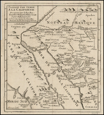 Southwest, Mexico, Baja California and California Map By Fr. Eusebio Kino / Inselin