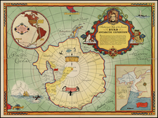 Southern Hemisphere and Polar Maps Map By General Foods Corporation