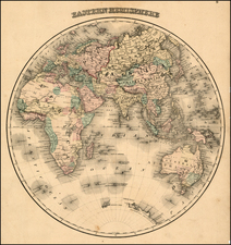 Eastern Hemisphere, Atlantic Ocean and Oceania Map By OW Gray