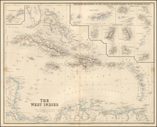 Caribbean Map By Archibald Fullarton & Co.