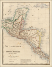 Mexico and Central America Map By Archibald Fullarton & Co.