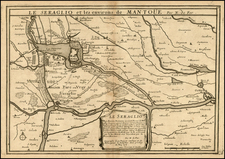 Italy and Northern Italy Map By Nicolas de Fer