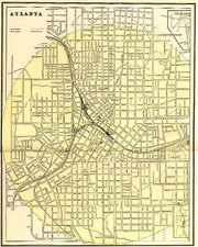 Southeast Map By George F. Cram