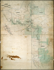 California Map By Yosemite Valley Lumber Company