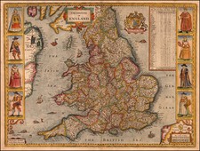 British Isles Map By John Speed