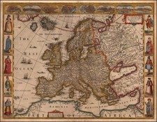 Europe and Europe Map By John Speed