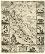 Southwest, Baja California and California Map By Miguel Venegas