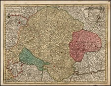 Hungary, Romania and Balkans Map By Matthaus Seutter