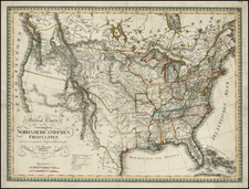 United States Map By Carl Ferdinand Weiland