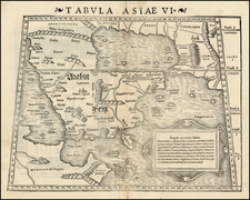 Middle East Map By Sebastian Munster