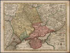 Russia, Ukraine, Central Asia & Caucasus and Russia in Asia Map By Matthaus Seutter