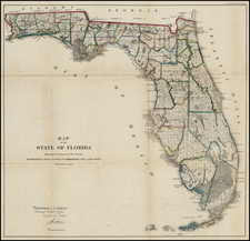 Florida Map By U.S. General Land Office