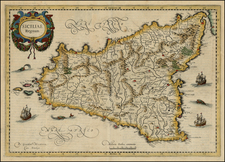 Italy and Balearic Islands Map By  Gerard Mercator