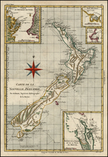 New Zealand Map By Rigobert Bonne