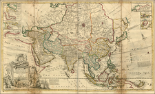 Asia and Oceania Map By Herman Moll