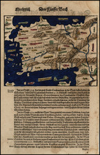 Turkey, Turkey & Asia Minor and Balearic Islands Map By Sebastian Munster