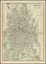 Midwest Map By George F. Cram