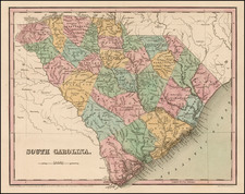 Southeast Map By Thomas Gamaliel Bradford