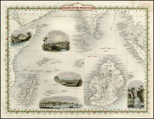 India, Southeast Asia and Other Islands Map By John Tallis