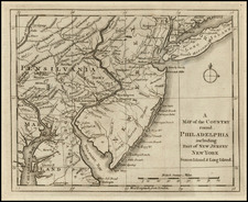 Mid-Atlantic Map By Gentleman's Magazine