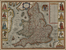 British Isles Map By John Speed