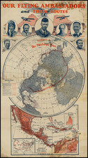 World, Northern Hemisphere, United States and Curiosities Map By Hammond & Co.