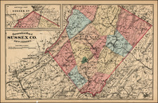 Mid-Atlantic Map By Comstock & Cline Beers