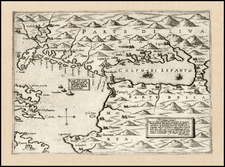 Balkans, Balearic Islands and Greece Map By Giovanni Francesco Camocio