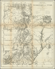 Southwest and Rocky Mountains Map By General Land Office