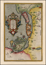 Poland and Germany Map By Abraham Ortelius