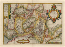 Netherlands and Germany Map By Abraham Ortelius