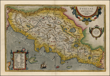 Italy Map By Abraham Ortelius