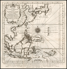 China, Japan, Korea, Southeast Asia and Philippines Map By J.V. Schley