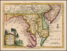 Mid-Atlantic and Southeast Map By London Magazine