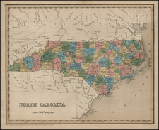 Southeast Map By Thomas Gamaliel Bradford