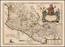 Mexico Map By Jodocus Hondius