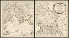 Russia and Ukraine Map By Charles Francois Delamarche