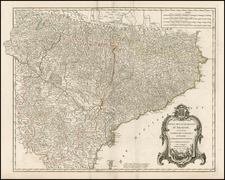 Spain Map By Didier Robert de Vaugondy