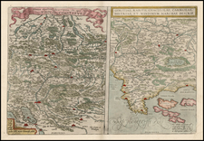 Austria, Balkans and Italy Map By Abraham Ortelius