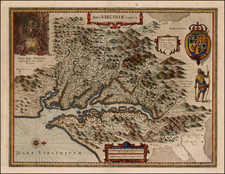 Mid-Atlantic and Southeast Map By Henricus Hondius