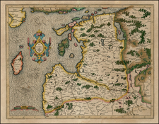 Poland and Baltic Countries Map By  Gerard Mercator