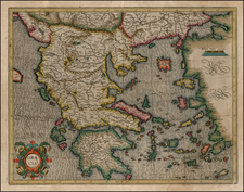 Balkans, Balearic Islands and Greece Map By  Gerard Mercator