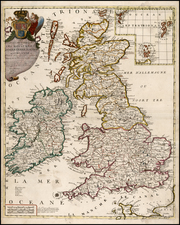 British Isles Map By Jean-Baptiste Nolin