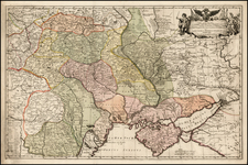 Poland, Russia, Ukraine, Romania, Baltic Countries and Balkans Map By Johann Gottlieb Facius  &  Georg Sigismund Facius