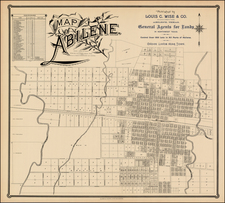 Texas Map By Clarke  & Courts, Litho.