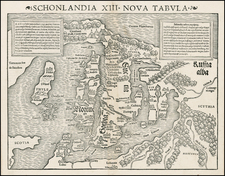 Baltic Countries, Scandinavia and Balearic Islands Map By Sebastian Munster