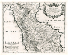 Italy and Southern Italy Map By Giacomo Giovanni Rossi