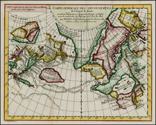 Alaska, Russia in Asia and Canada Map By Denis Diderot / Didier Robert de Vaugondy